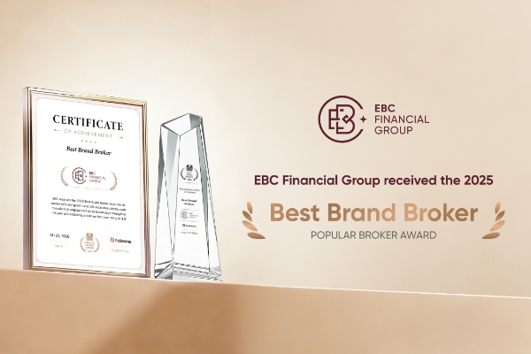 EBC Financial Group received the 2025 Best Brand Broker award from Followme